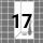17 Gray Grid Flower Vase