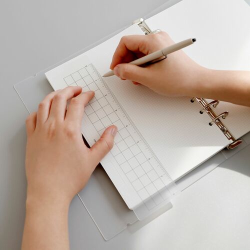 Translucent 6 Ring A5 Bookmark Ruler Set - Image 8