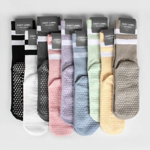 Non-slip Pilates Crew Women Socks