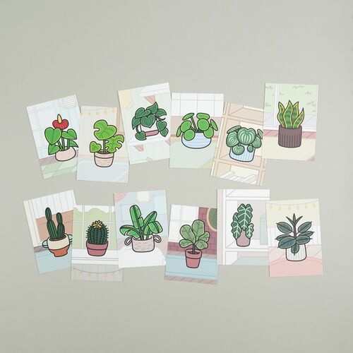 Cozy Home Houseplant Postcard - Image 2