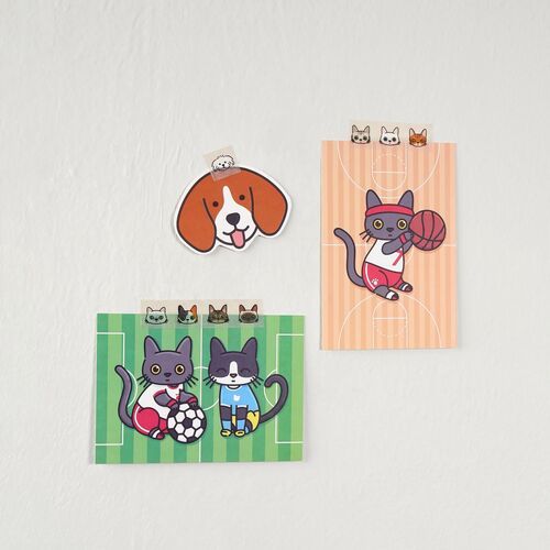 Lana & Tuxedo Cat Soccer Postcard - Image 9